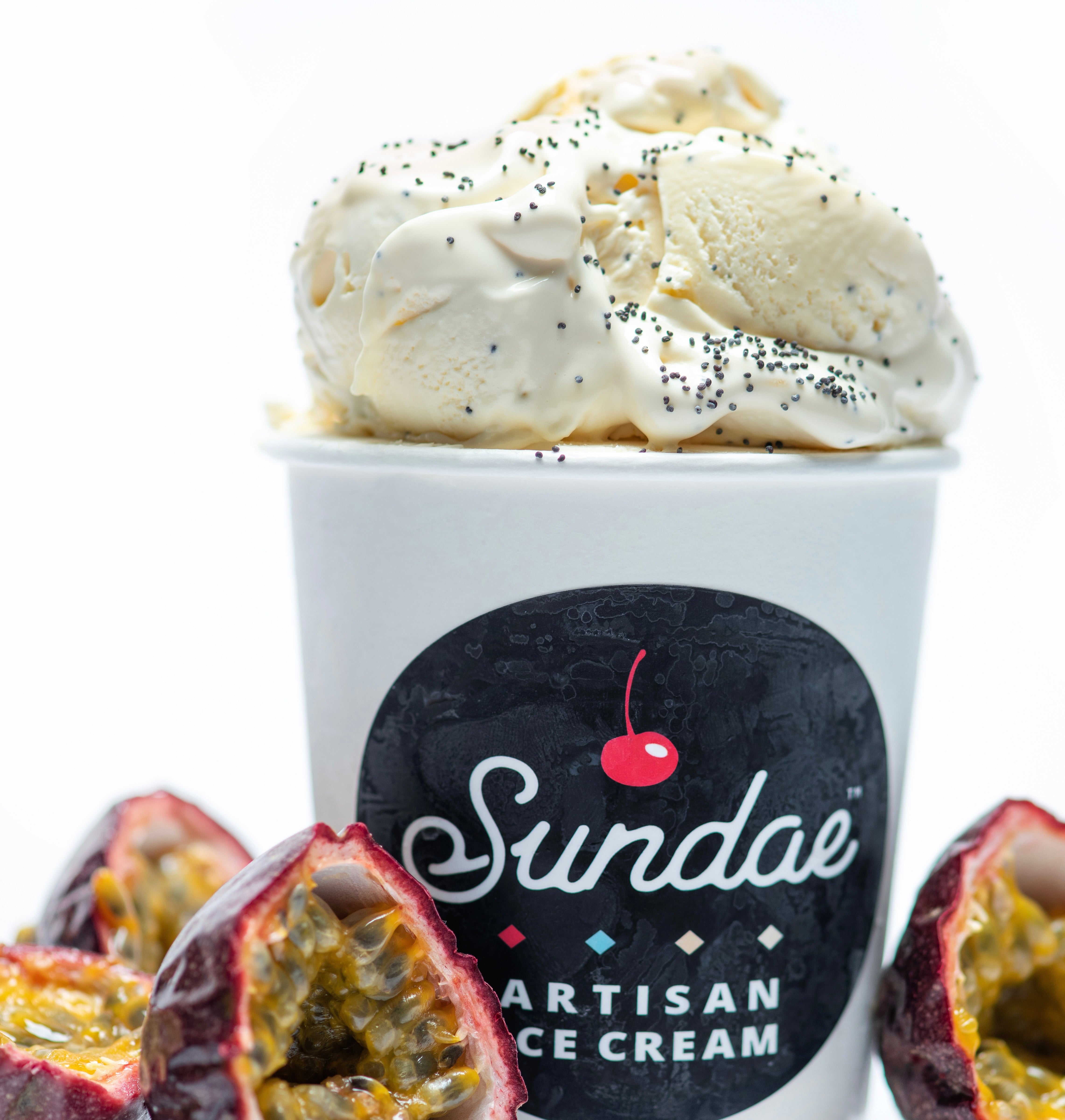 January Flavor of the Month: Passionfruit Poppyseed – Sundae Ice Cream