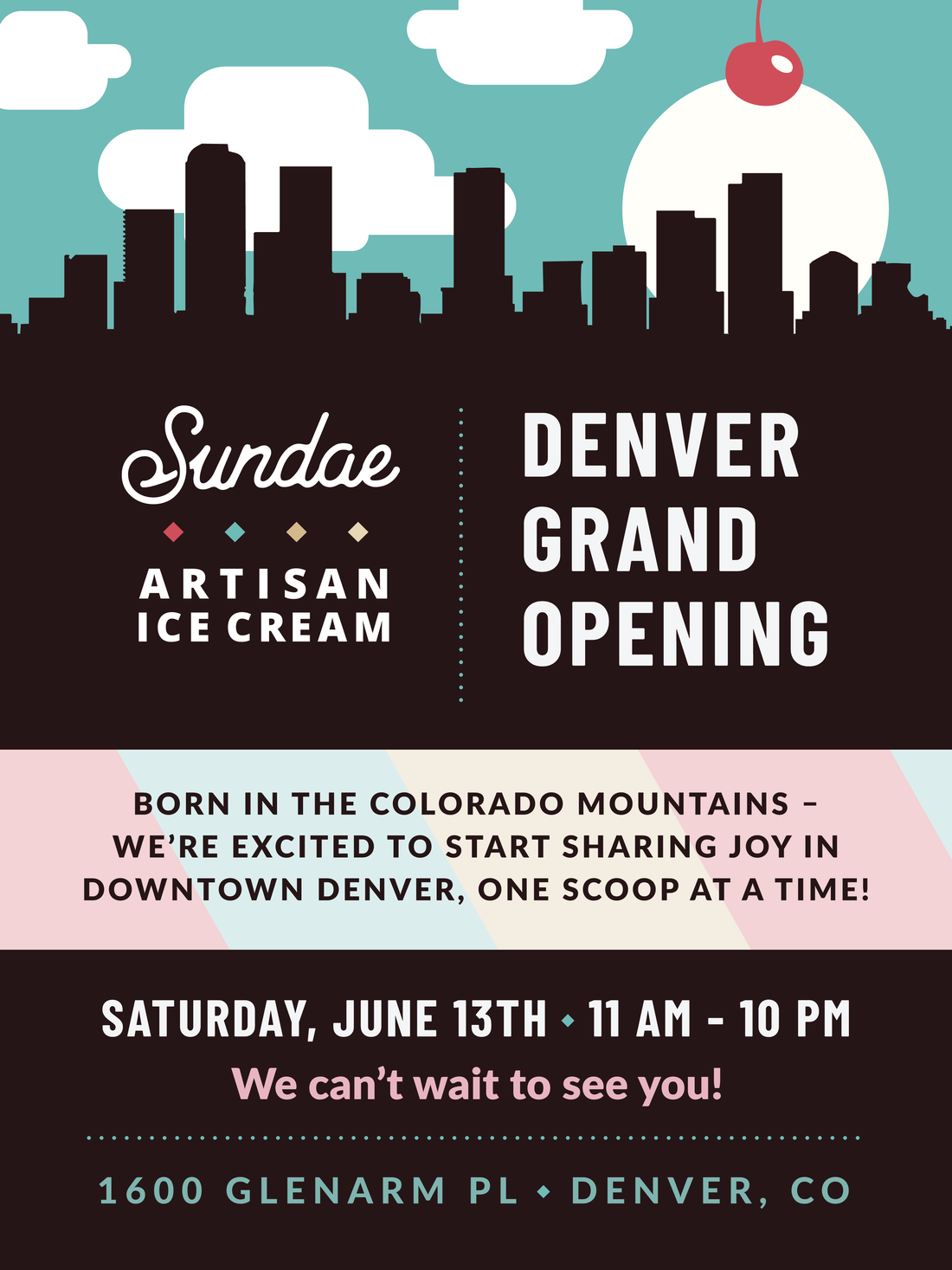 Sundae - 16th: Grand Opening June 13th